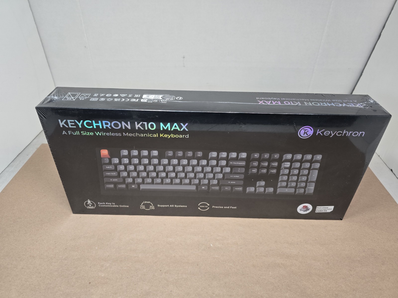 Keychron K10 Max K10M-H1 QMK Wireless Custom Mechanical Full-Size Keyboard