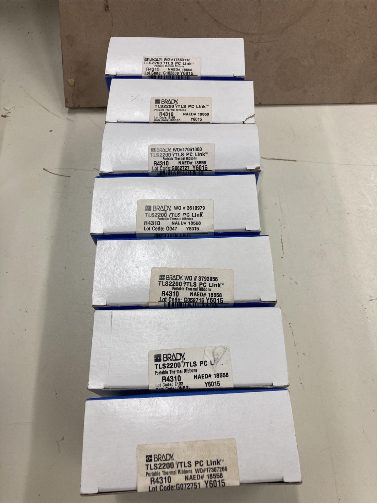 LOT OF 7 BRADY TLS2200 PC LINK R4310 PORTABLE THERMAL RIBBON 18558