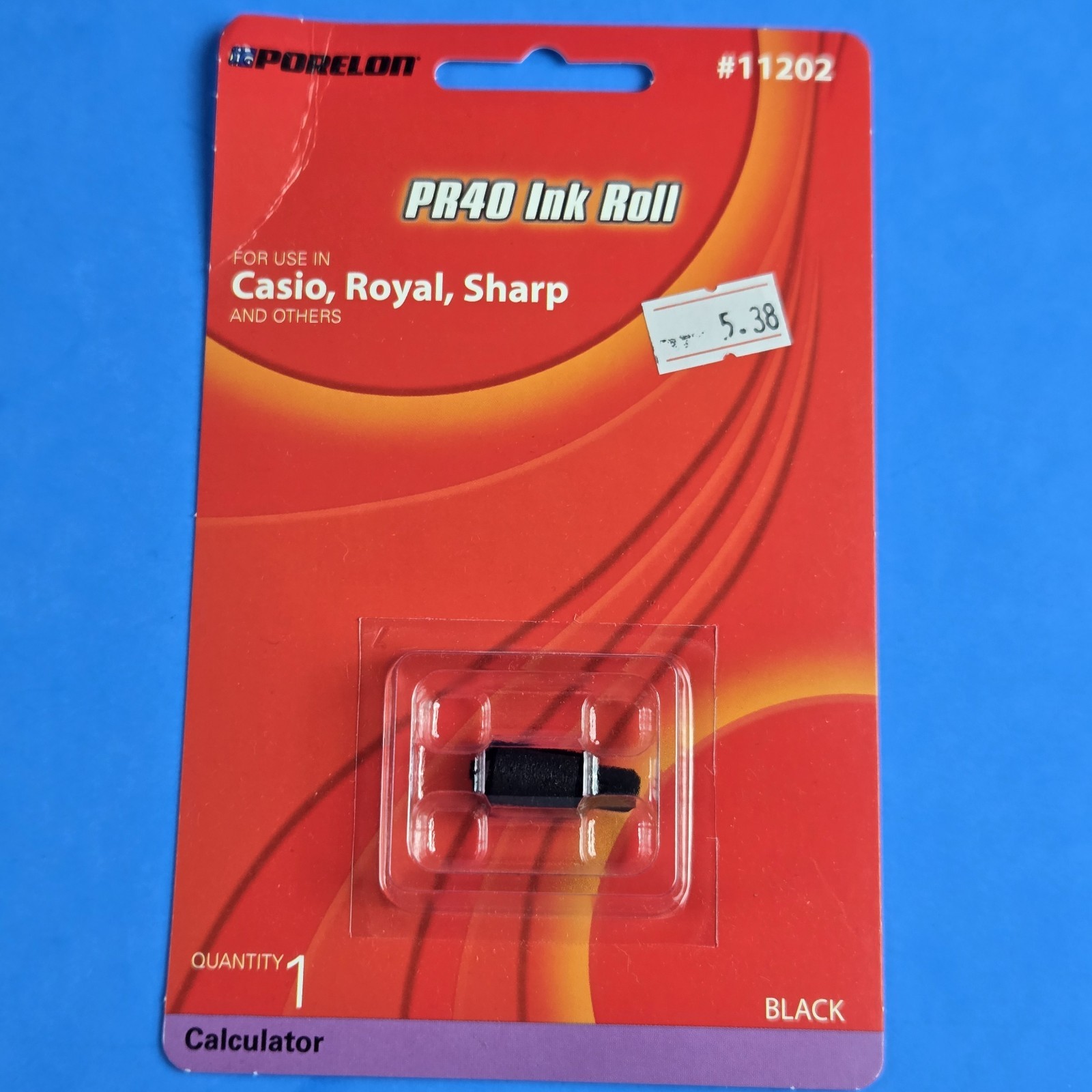 Porelon PR40 Ink Roll Replacement Casio Royal Sharp Canon Aurora 11202 NEW