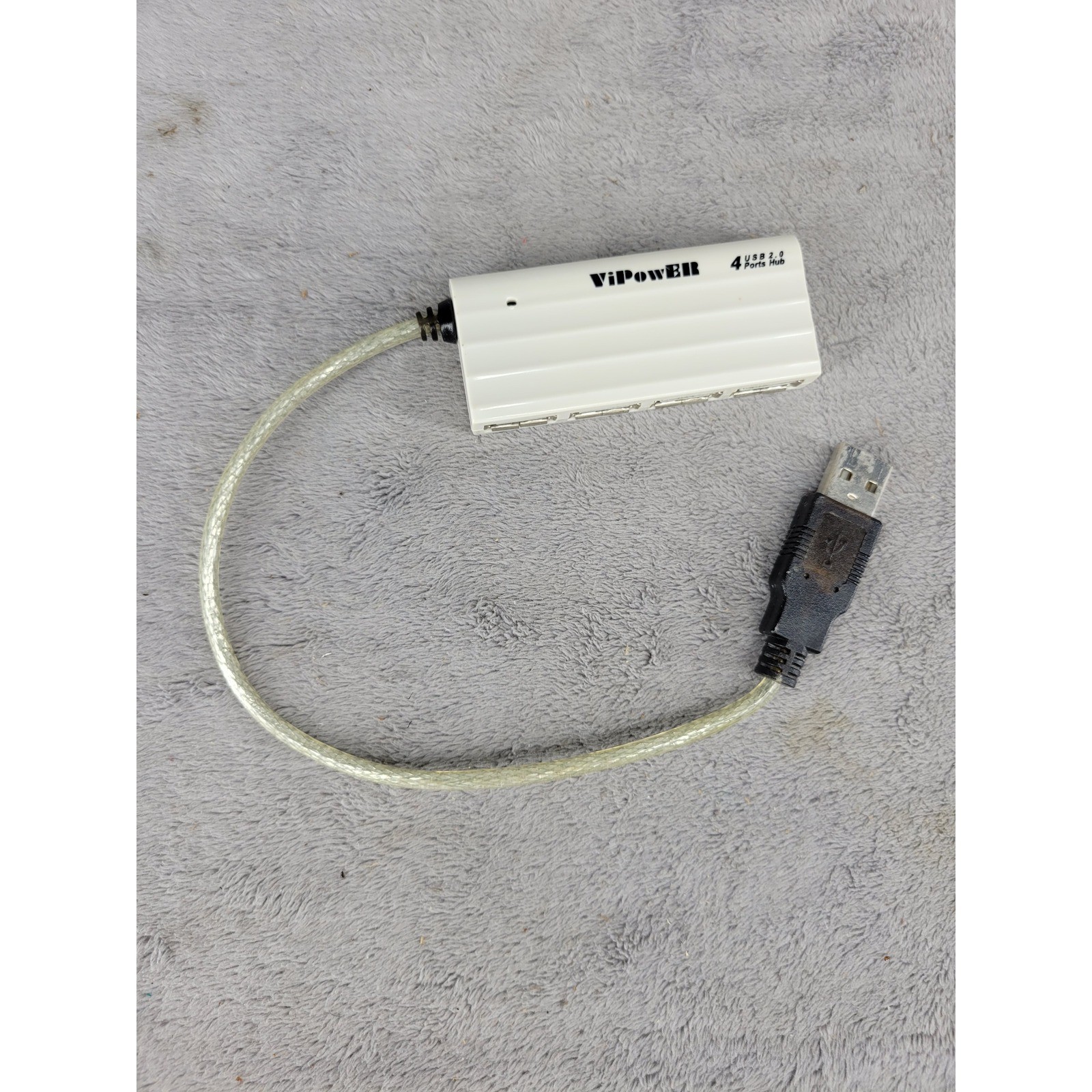 ViPower 4 Port USB 2.0 Hub External Multi Port Expander Off White Retro Tech