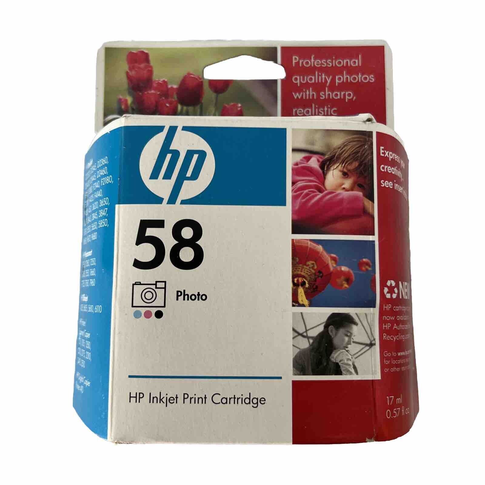 Genuine HP 58 Photo Ink Cartridges HP58 NEW Sealed In Box Expired 2010