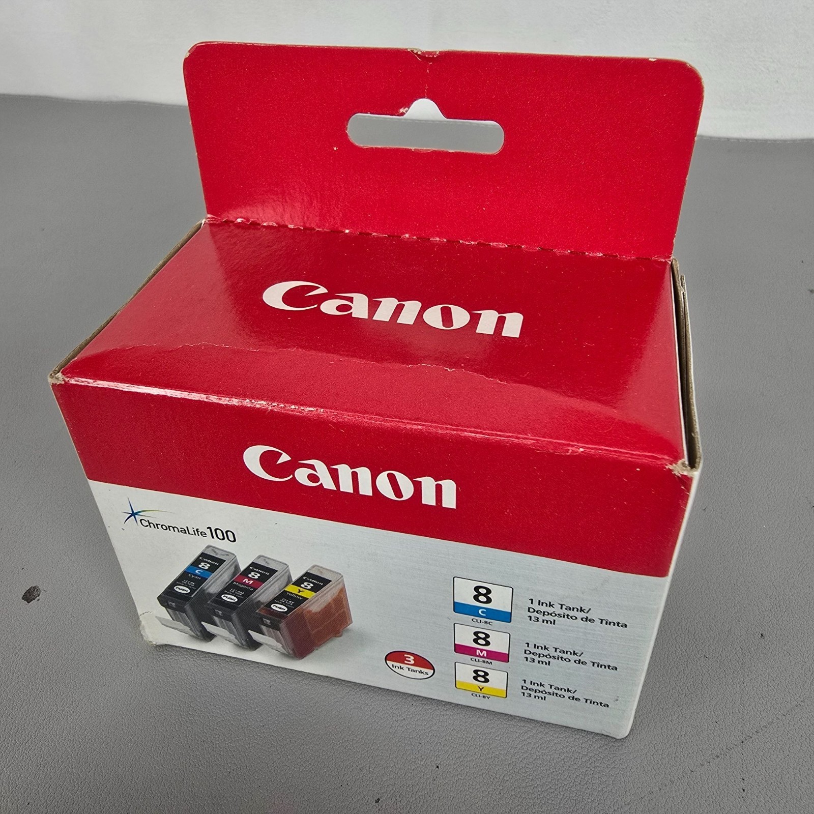 Canon CLI-8 Cyan Magenta & Yellow 3 Ink Pack ChromaLife100  iP3300 To MP970