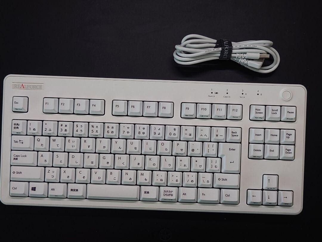 REALFORCE R3 Hybrid Tenkeyless Keyboard R3HC22 Japanese Array White JAPAN USED