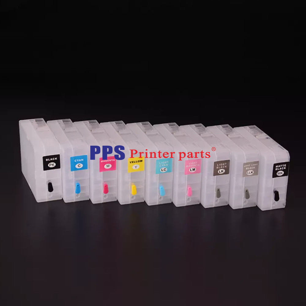 9Colors Refillable Ink Cartridge With Chip Fit For EPSON SURE COLOR P800 Printer