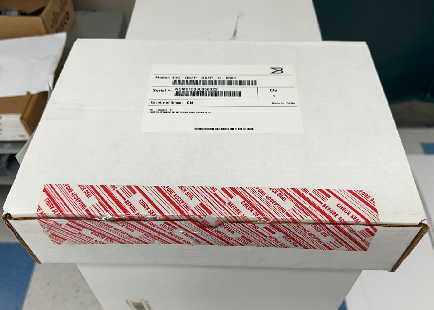 Brocade 40G-QSFP-QSFP-C-0501 5M 40G QSFP+ Passive Direct Attach Copper