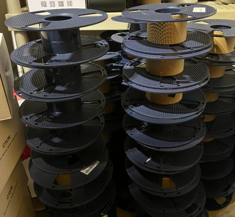 Sunlu FDM 3D Printer Reusable Empty Spools - Pack of 10 - works w/ Bambu Lab AMS