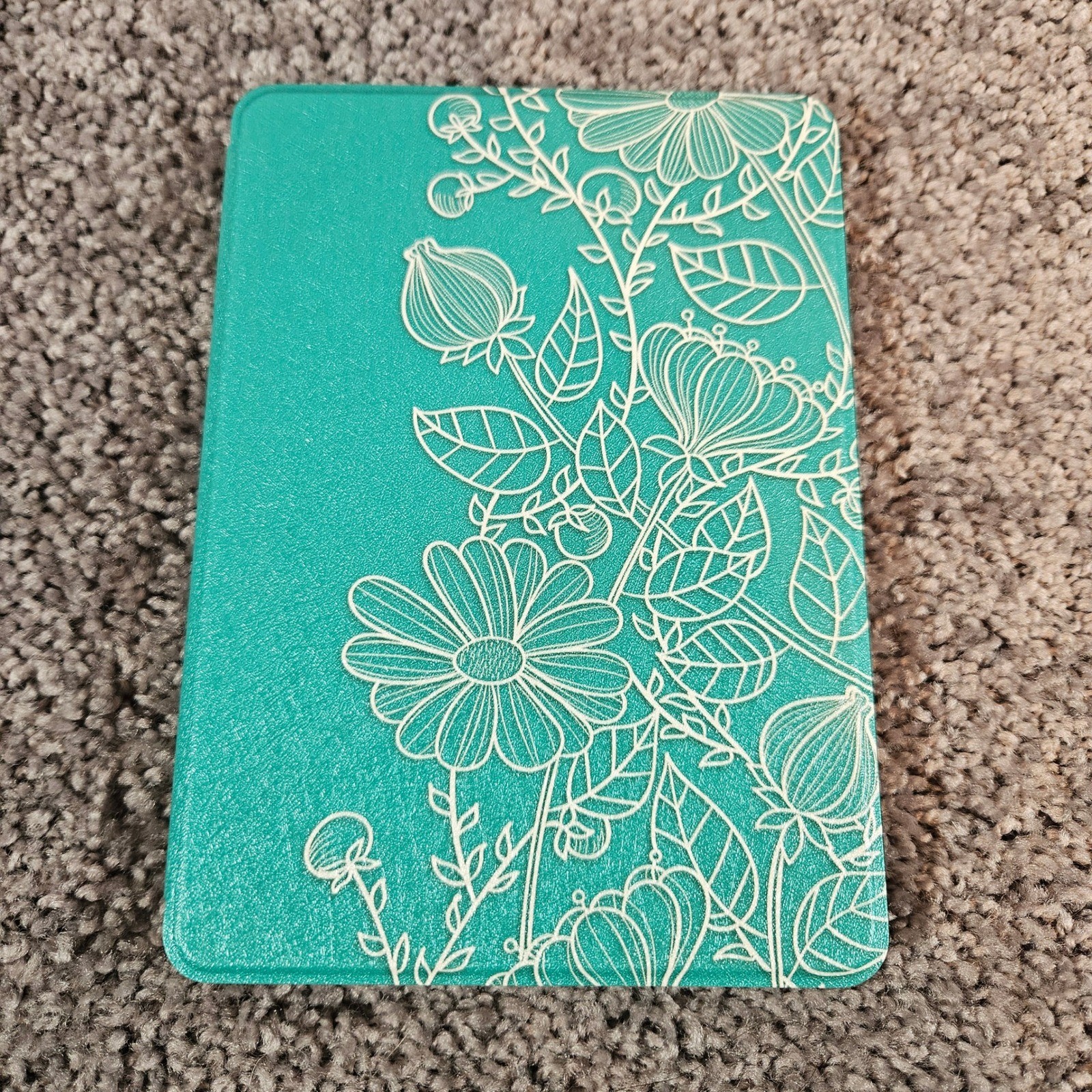 WALNEW Case for 6.8 Kindle Paperwhite Teal Spring Blossoms Mandala Flip New