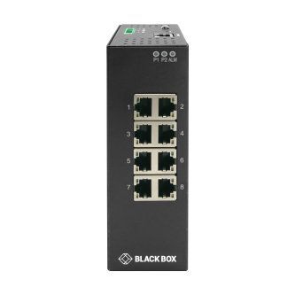 BLACK BOX CORPORATION LIG1080A SWITCH PROVIDES EIGHT 10/100/1000-MBPS RJ-45 PO