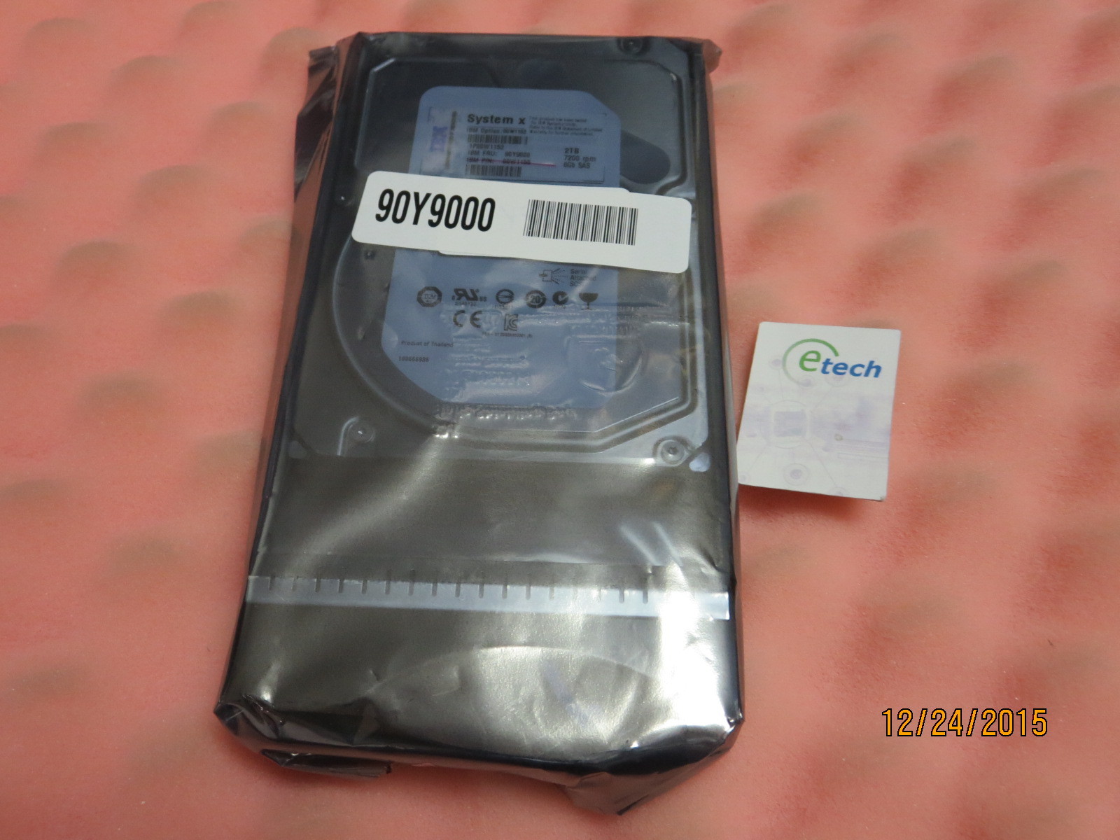 00W1152– IBM 2TB 3.5" 6Gb SAS HDD for DS3512/ EXP3512= 90Y9000, 49Y1871, 49Y1875