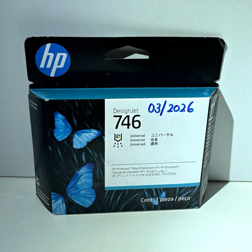 HP DesignJet 746 Black Printhead Genuine/Original P2V25A For Z6 Z9