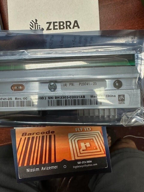 ZEBRA **ORIGINAL** P23741-25 (4") 110xi4 Printhead 300DPI Head NEW **US SHIP**