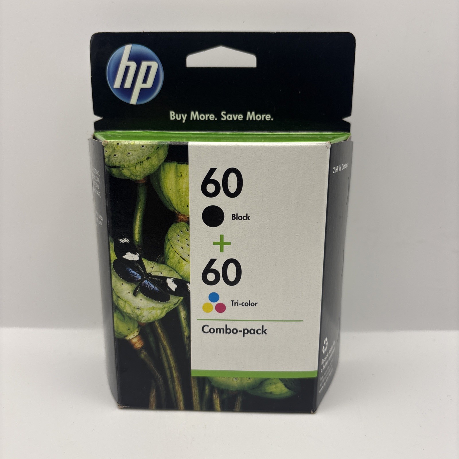 HP Ink Cartridges 60 Black 60 Tri-Color Combo Pack NEW Expired DEC 2012