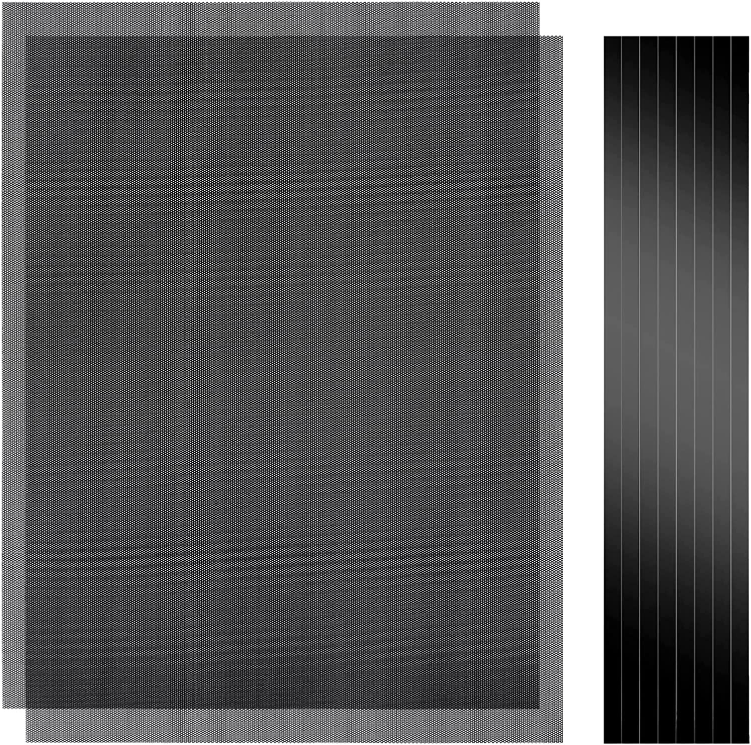 400X300Mm DIY PC Case Dust Mesh Filter, 2Pack PVC Dustproof Mesh Filter Cover wi