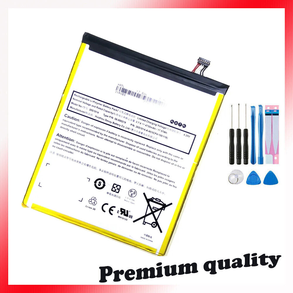 Li-Polymer Battery for Amazon Fire HD 8 7th Generation SX034QT MC-31A0B8 26S1014