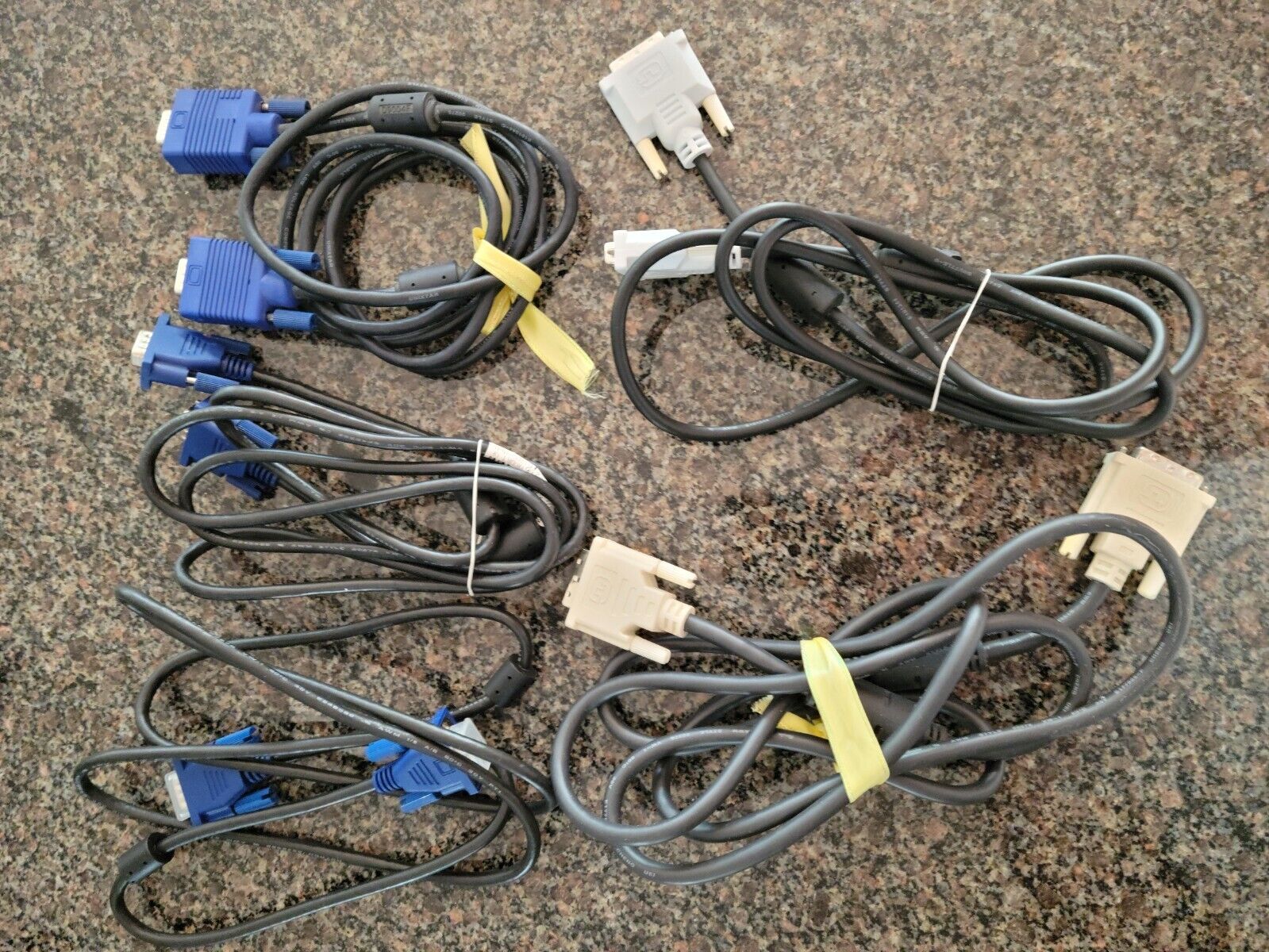 Various Cables & Adapter's (VGA & DVI monitor cables, USB, Coax, CAT-5, & RCA)