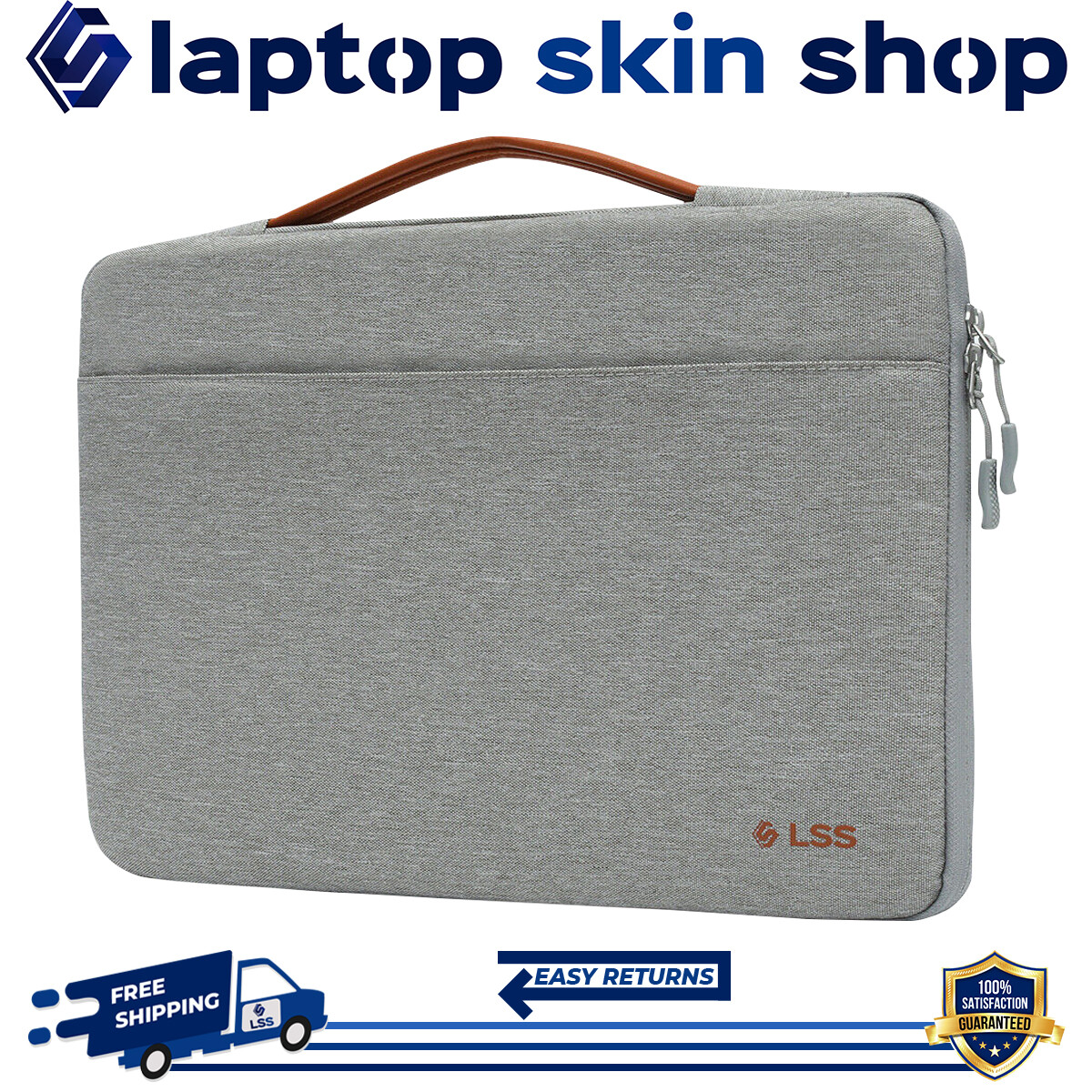 Laptop Bag Sleeve Carry Case Protective Shockproof Handbag 13-13.5 Inch Grey