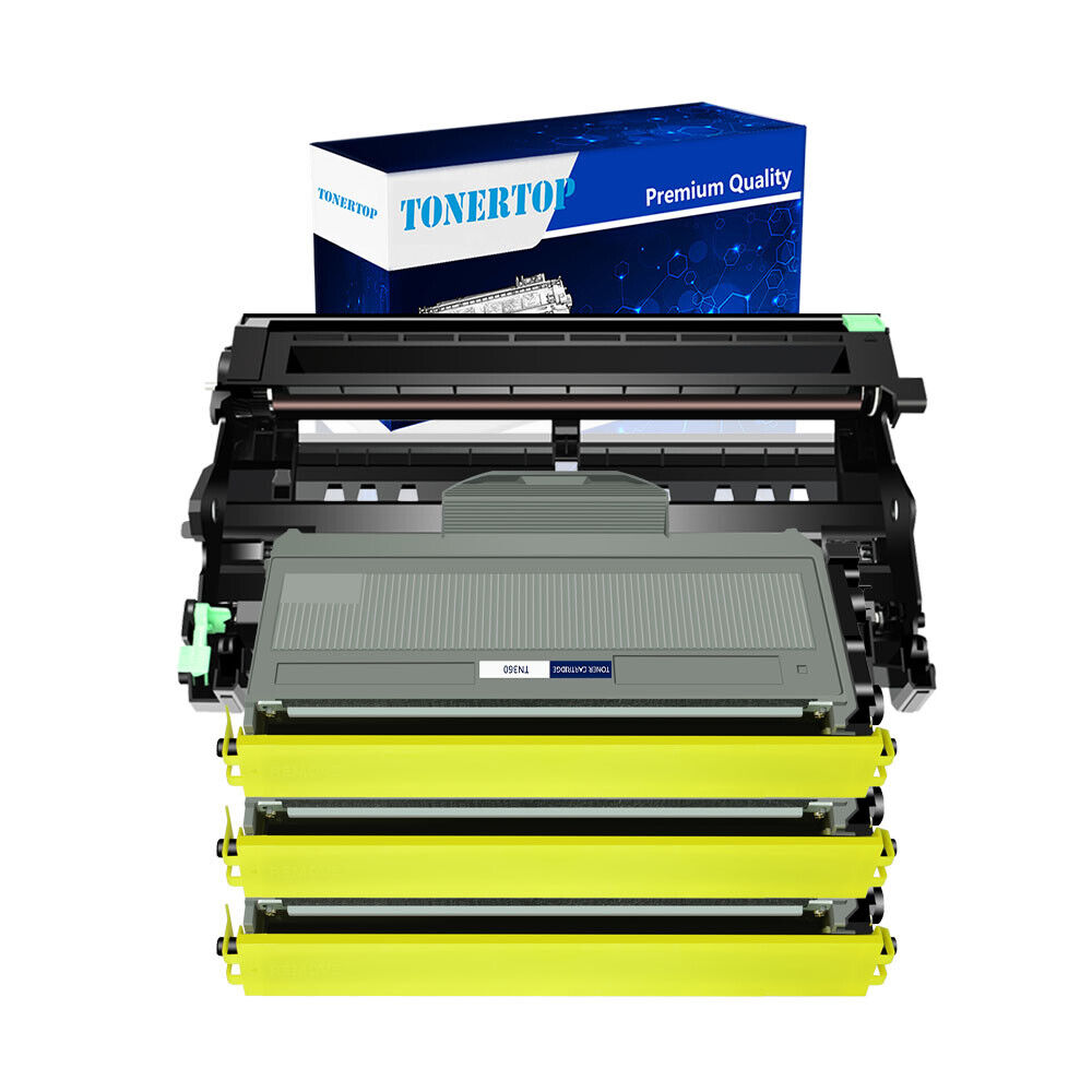 3PK TN360 + 1PK DR360 Toner Fit for Brother DCP-7030 DCP-7040 DCP-7045N HL-2150N