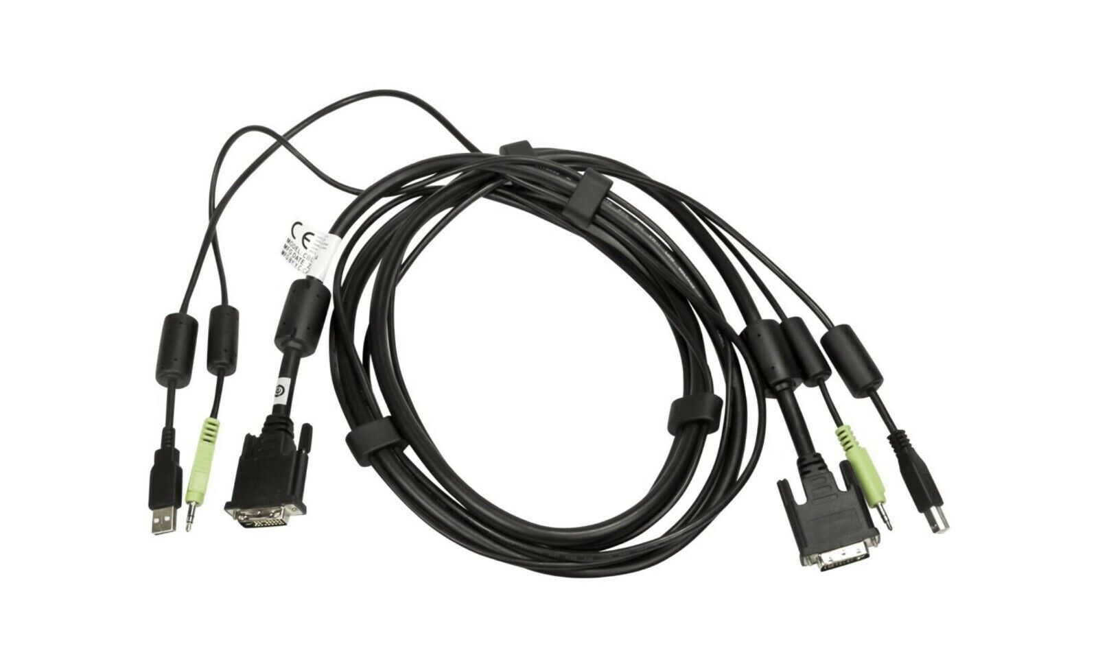 NEW CBL0094 Avocent 6FT DVI DVI-I Dual Link USB 3.5 mm Audio KVM Switch Cable