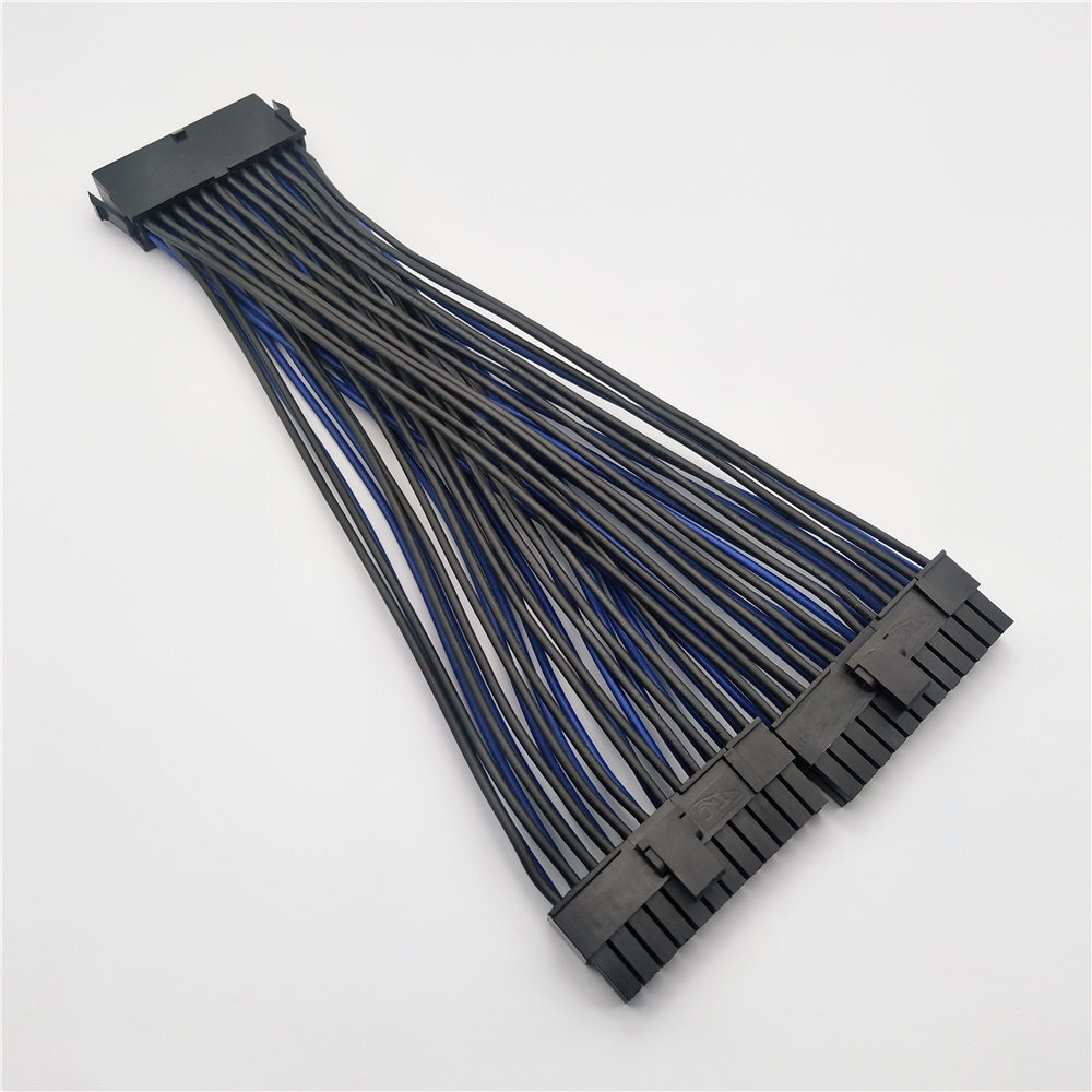 24Pin ATX 1 to 2 Power Supply Extension Cable PSU  Male to Female Y Splitter