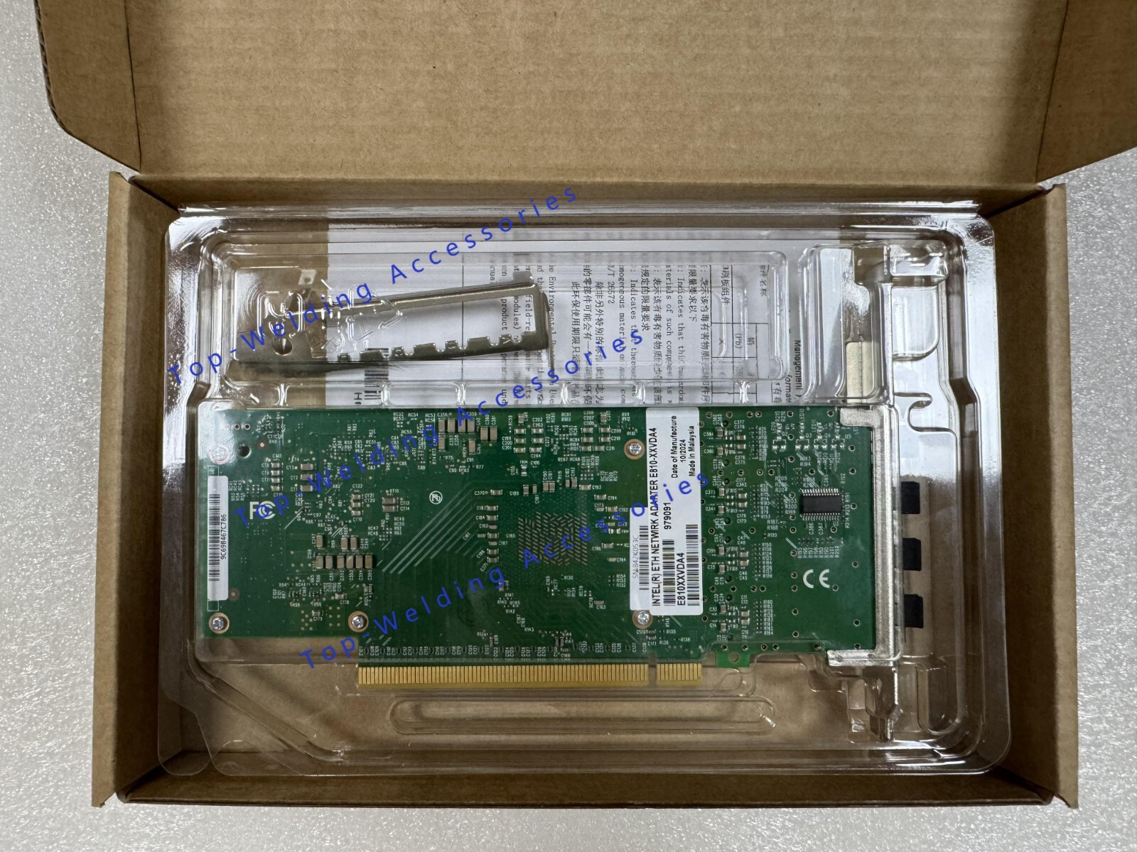 New E810-XXVDA4 4-Port 25GbE SFP28 PCIE4.0x16 Server Network Adapter Intel Chips