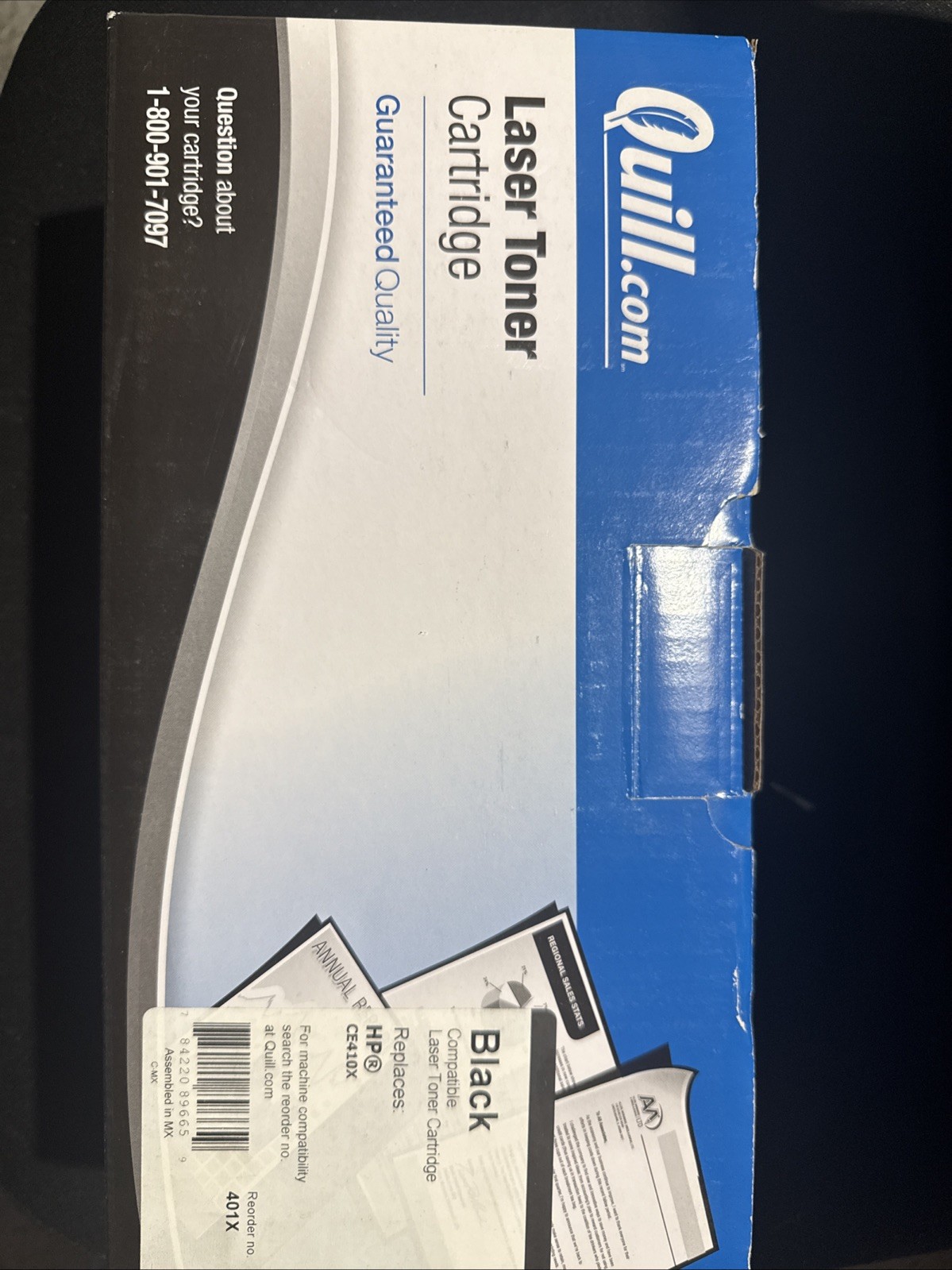 Quill Replacement HP (CE410X) Black Toner Cartridge