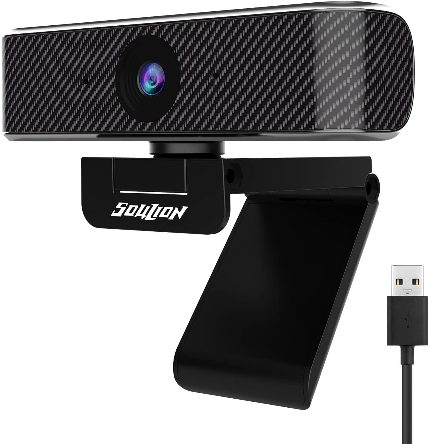 SOULION C20 Webcam with Microphone, Full HD 1080p Webcam Camera w/ Slide Privacy