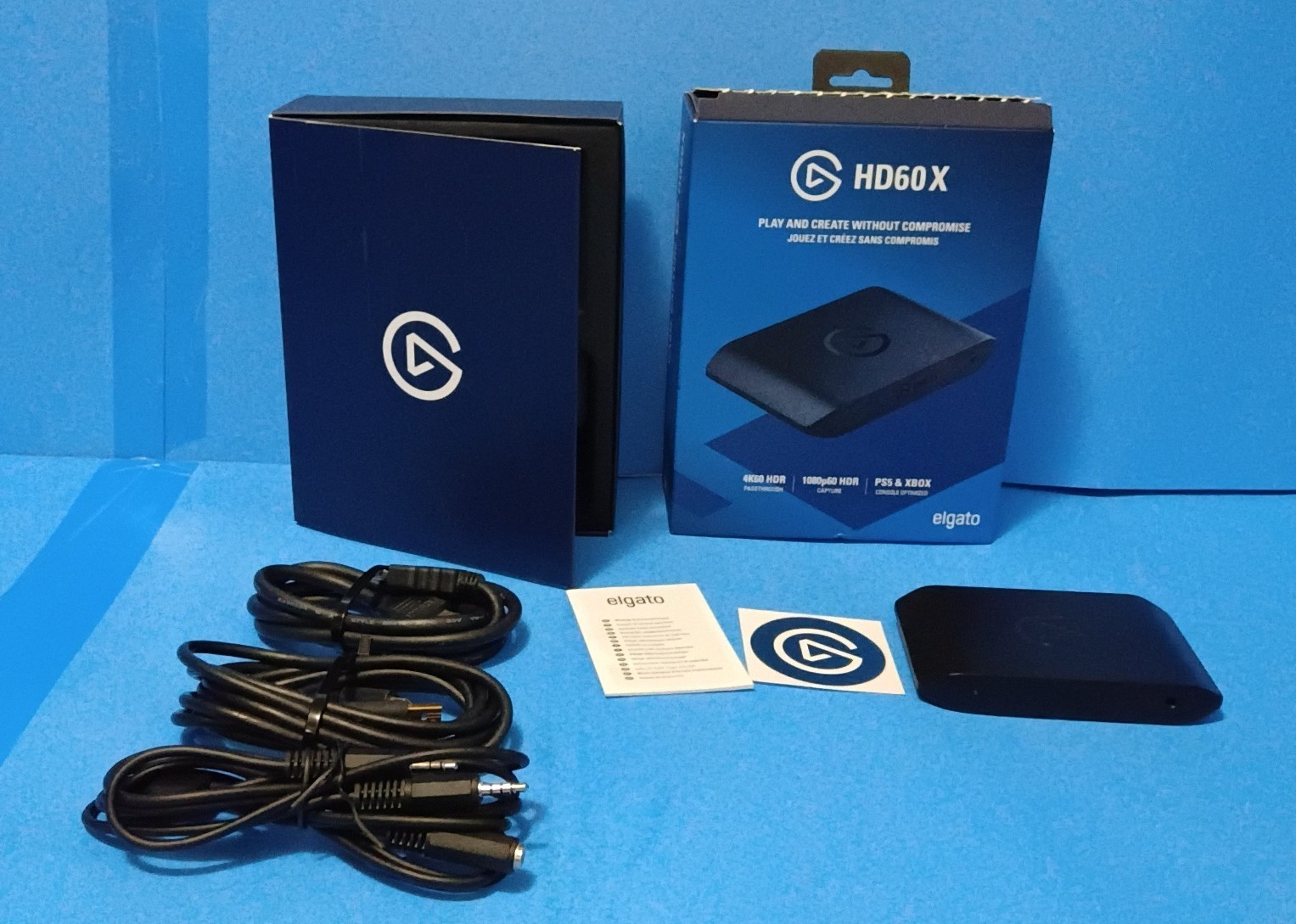 Elgato HD60 X External Capture Card W/Chat Link Cable Stream Device