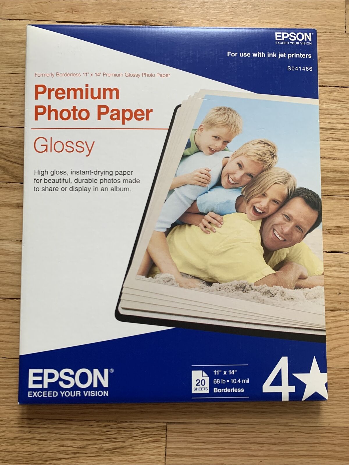 Brand New Epson Premium Photo Paper Glossy 20 Sheet Size 11x14 All Ink Jets