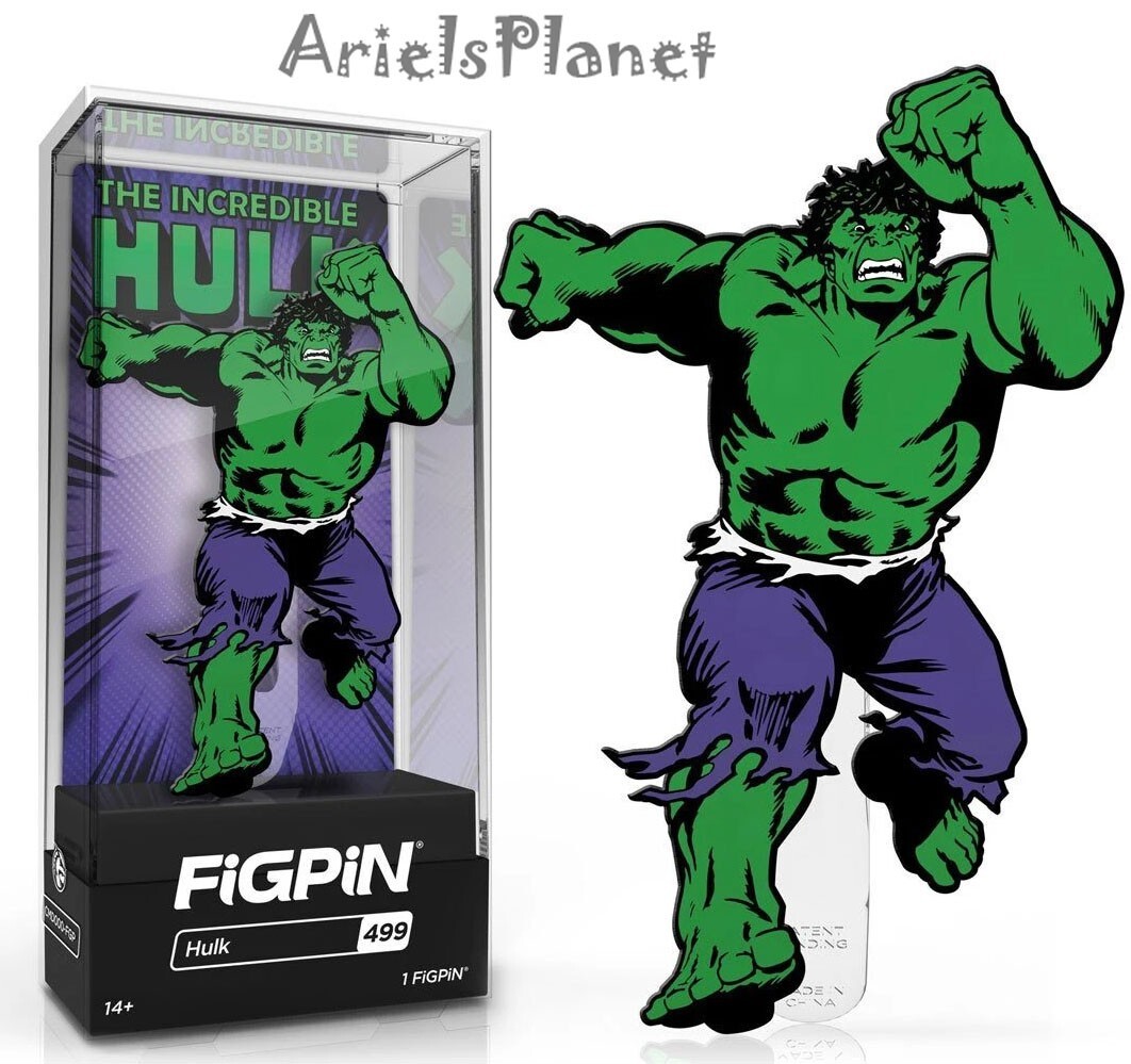 Disney Parks Marvel Classics Figpin The Incredible Hulk  #499 Standalone Pin