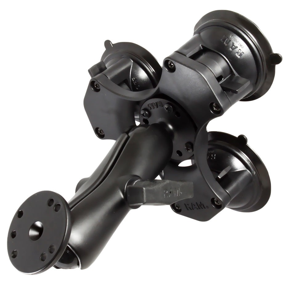 RAP-365-101U  RAM Twist-Lock Triple Suction Cup Mount with ...