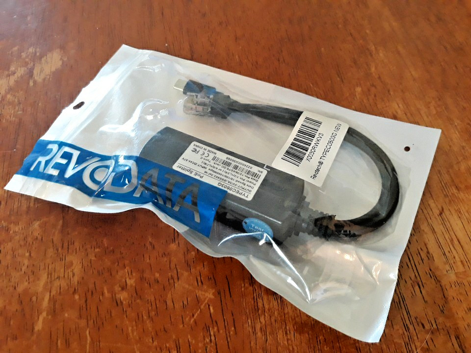 Revodata Revotech TYPEC0503G 1000 Mbps 1 Gbps USB Type-C PoE Splitter 802.3af/at