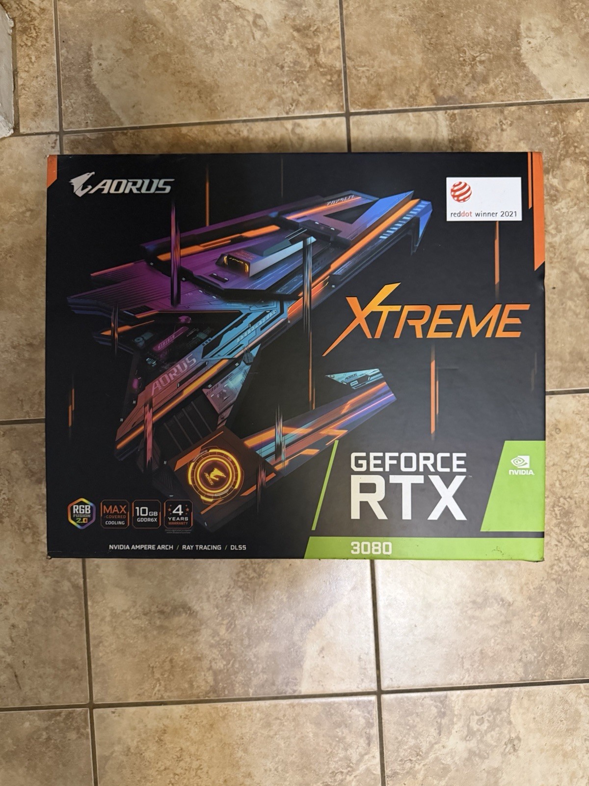 Aorus RTX 3090 Extreme original box include inside box  . No graphics card.