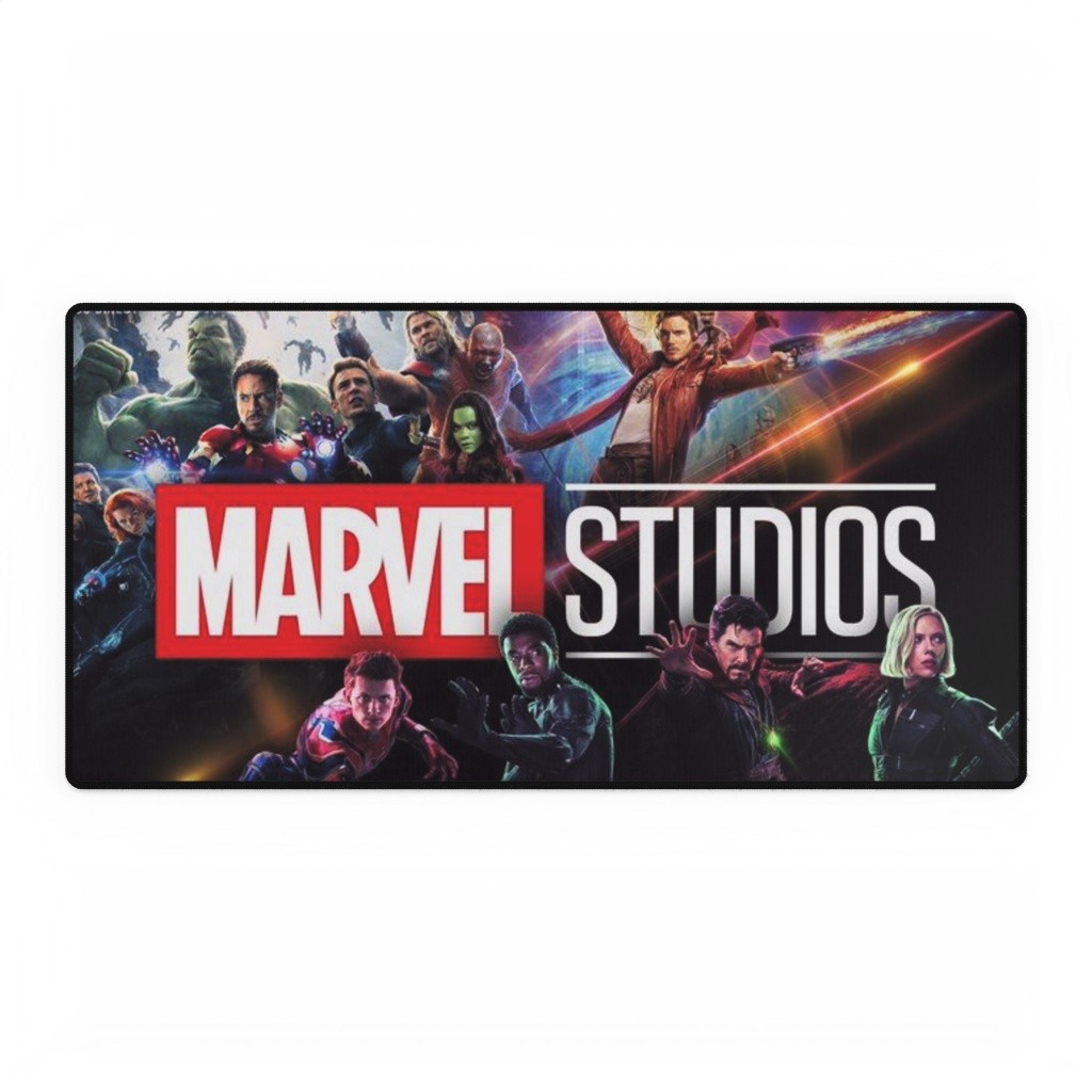 Marvel Studios Cinematic Universe Key Heroes Red Logo Mouse Pad Desk Mats