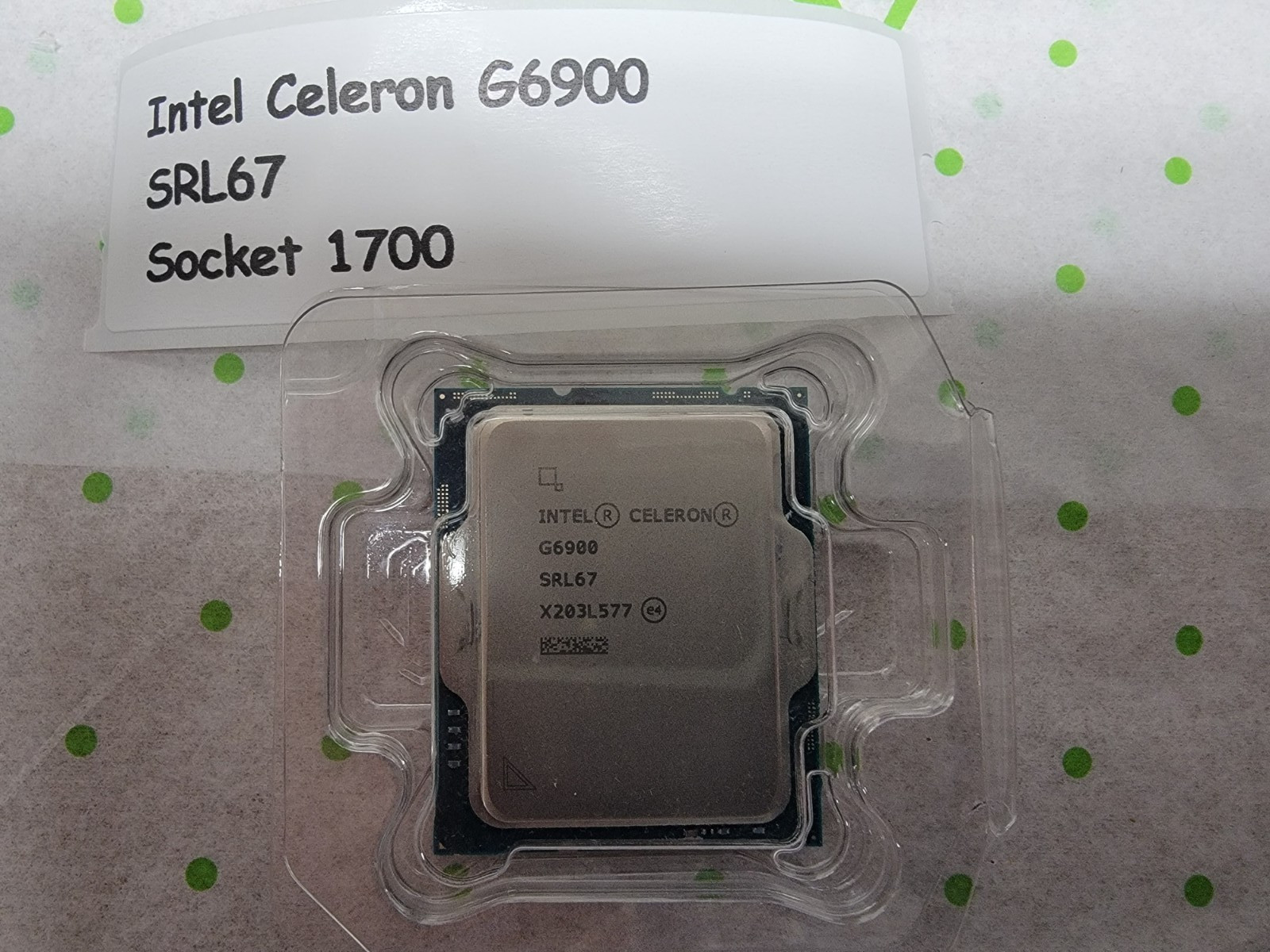 Intel Celeron G6900 LGA 1700 CPU Processor 3.4GHz Dual Core 46W SRL67 12th Gen