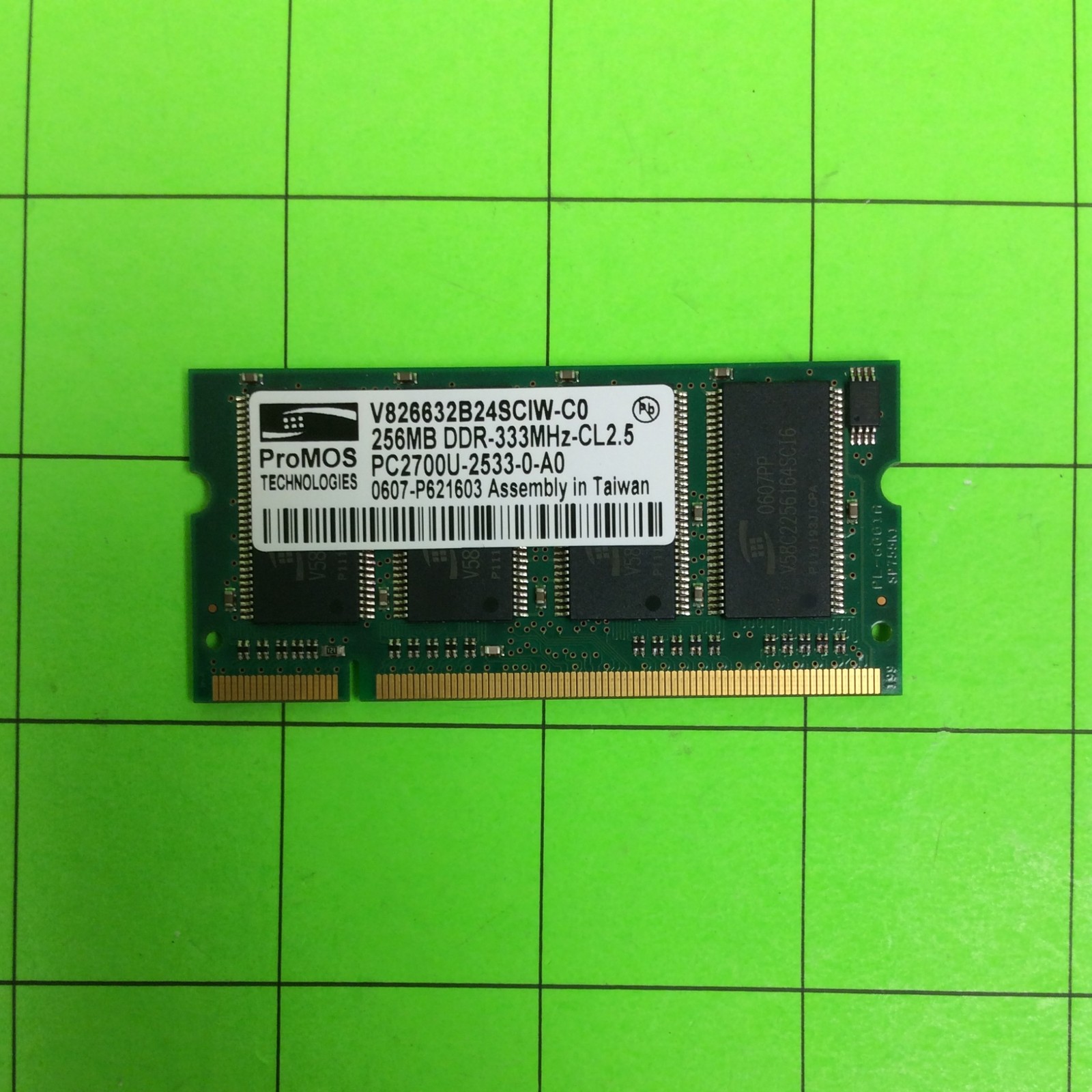 Promos V826632B24SCIW-C0 256MB PC2700U Random Access Memory RAM
