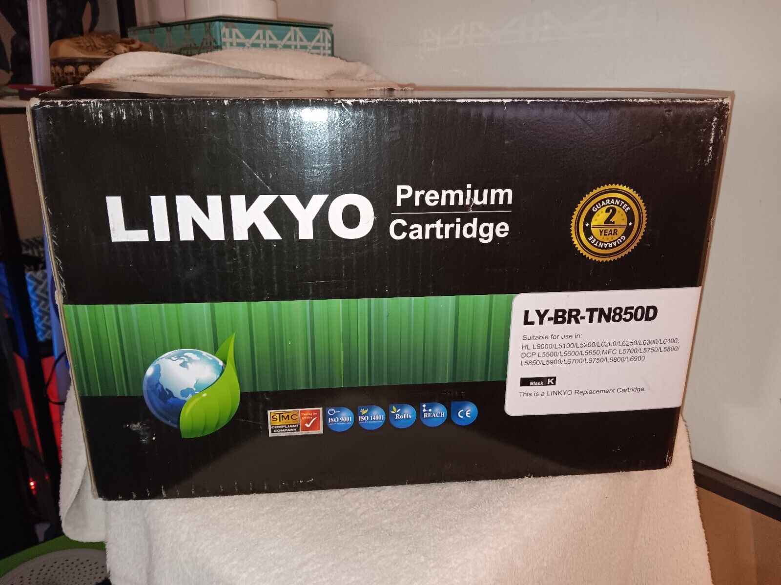 Linkyo Black Toner Replacement Cartridges LY-BR-TN850D - 2 Pk. New
