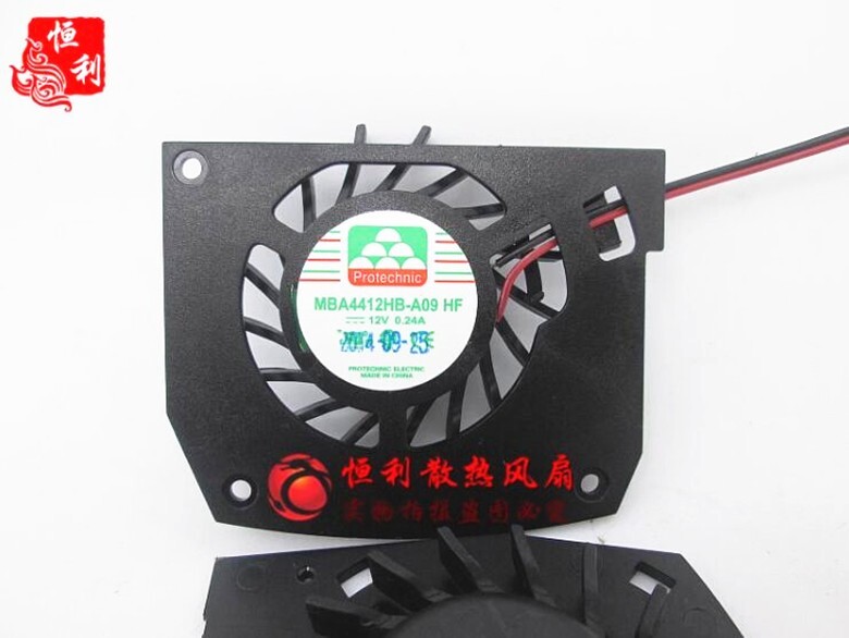 1PC Protechnic MBA4412HB-A09 HF 12V 0.24A 2-wire graphics card cooling fan