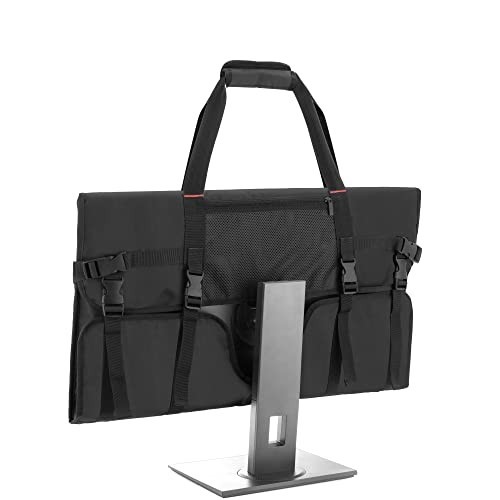 Monitor Carrying Case for 27" LCD Screen, Nylon, Black, Shoulder Strap