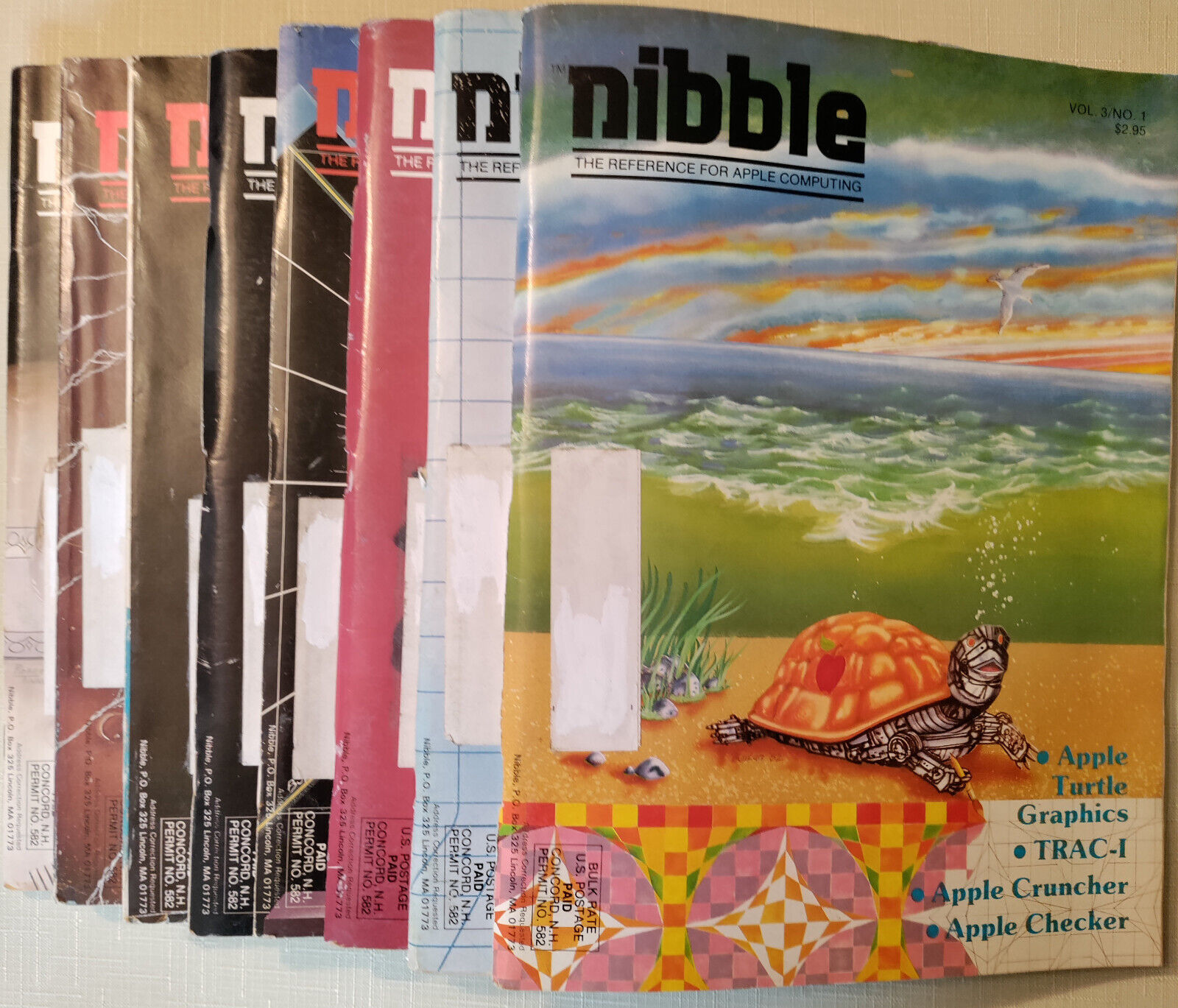 Nibble Vintage Magazines The Reference On Apple Computing 8 Issues Bundle 1982