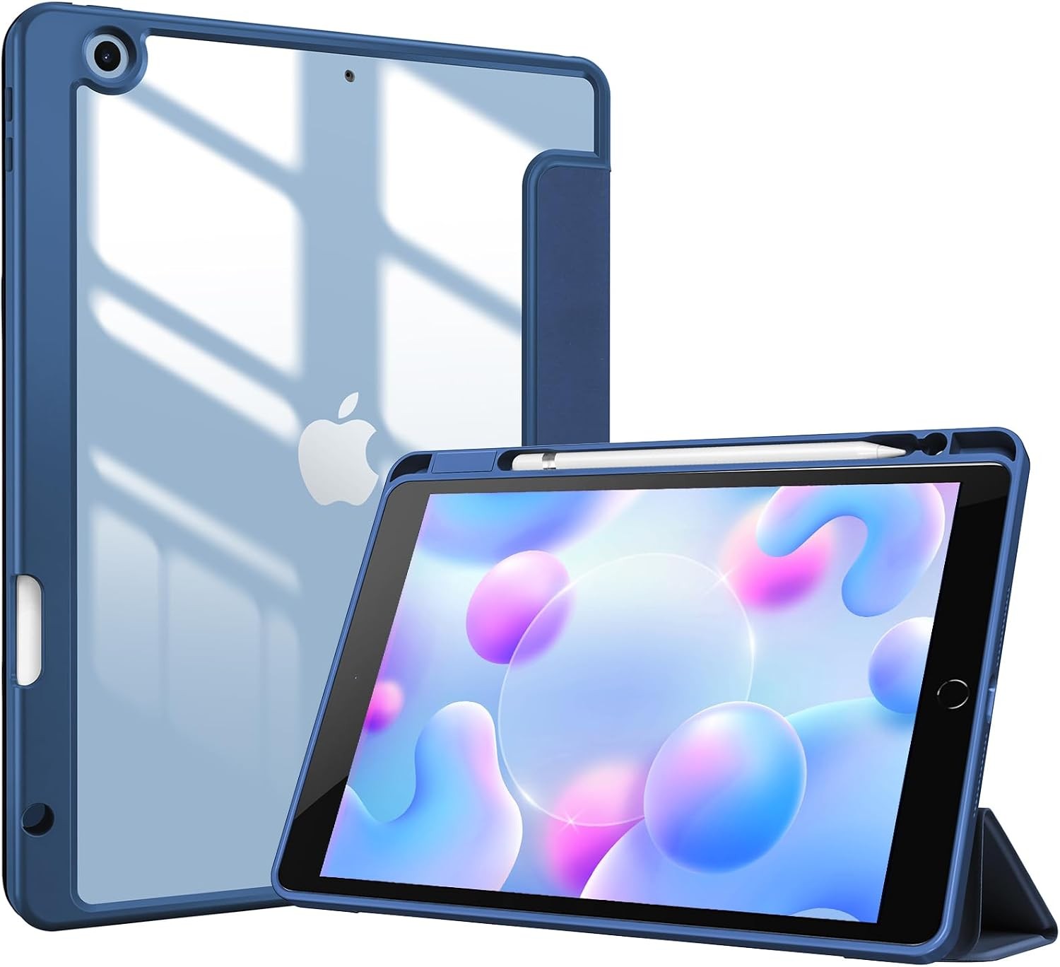 Case for iPad 9th/8th/7th Generation 10.2 in Protective Cover w/ Pencil Holder