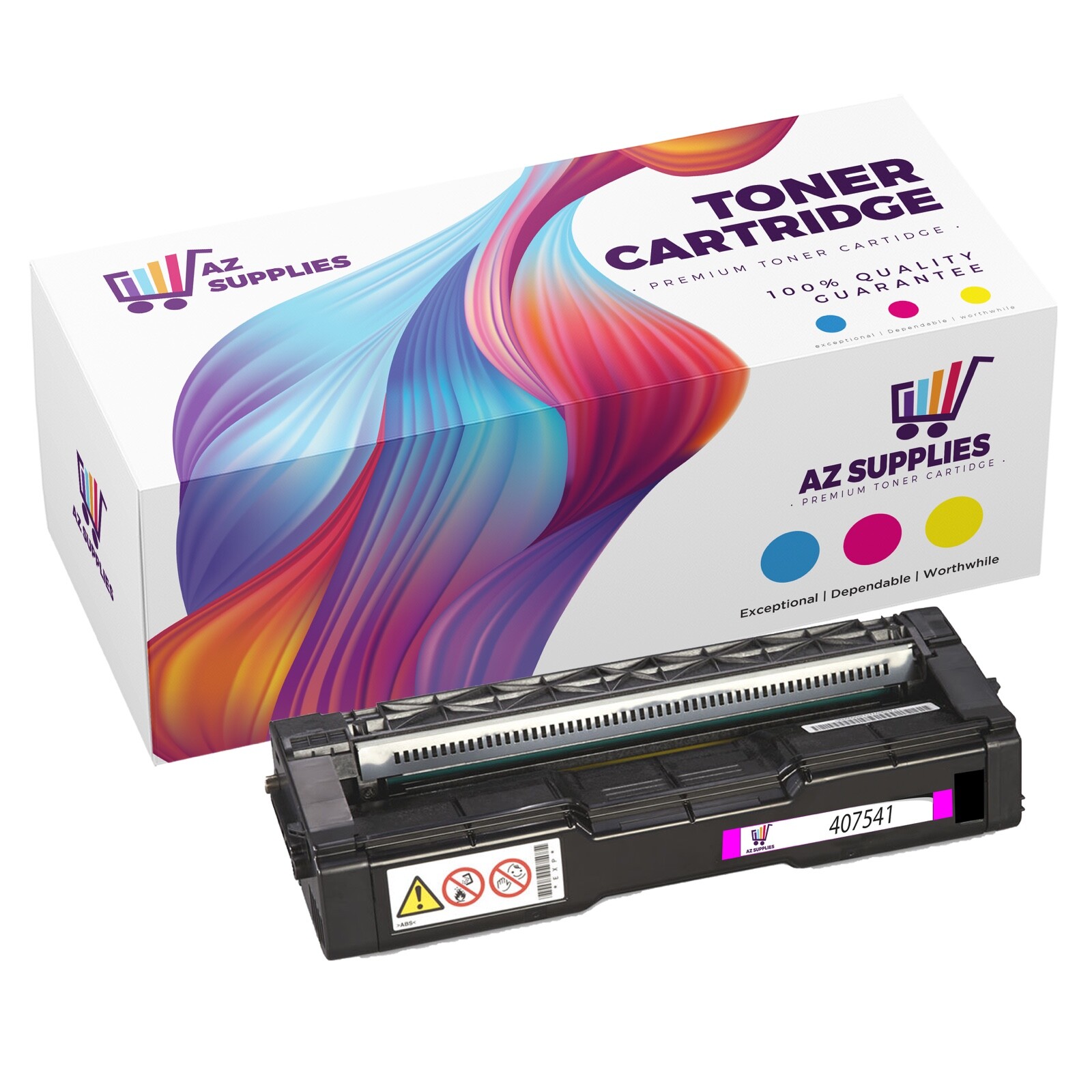 1PK 407541 Magenta Toner Cartridge Compatible Ricoh Aficio SP C250DN C250SF C261