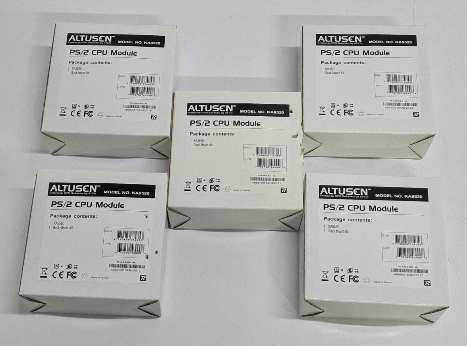 [LOT 5] NEW - ATEN ALTUSCN PS/2 CPU Module KVM Switch KA9520-A W/ Rack Mount Kit