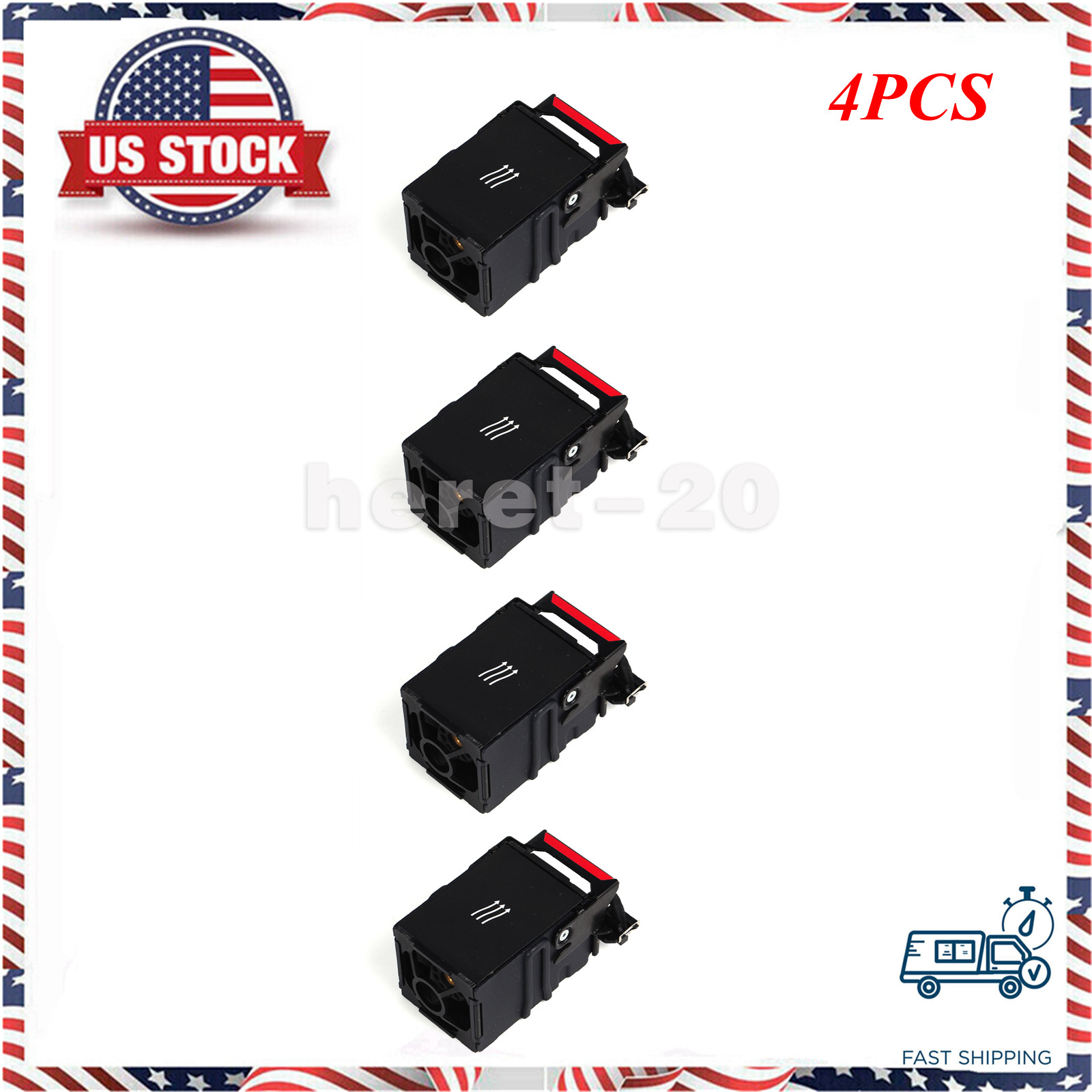 4PCS 654752-001 For HP DL360p DL360e G8 Server Cooling Fan 667882-001 697183-001