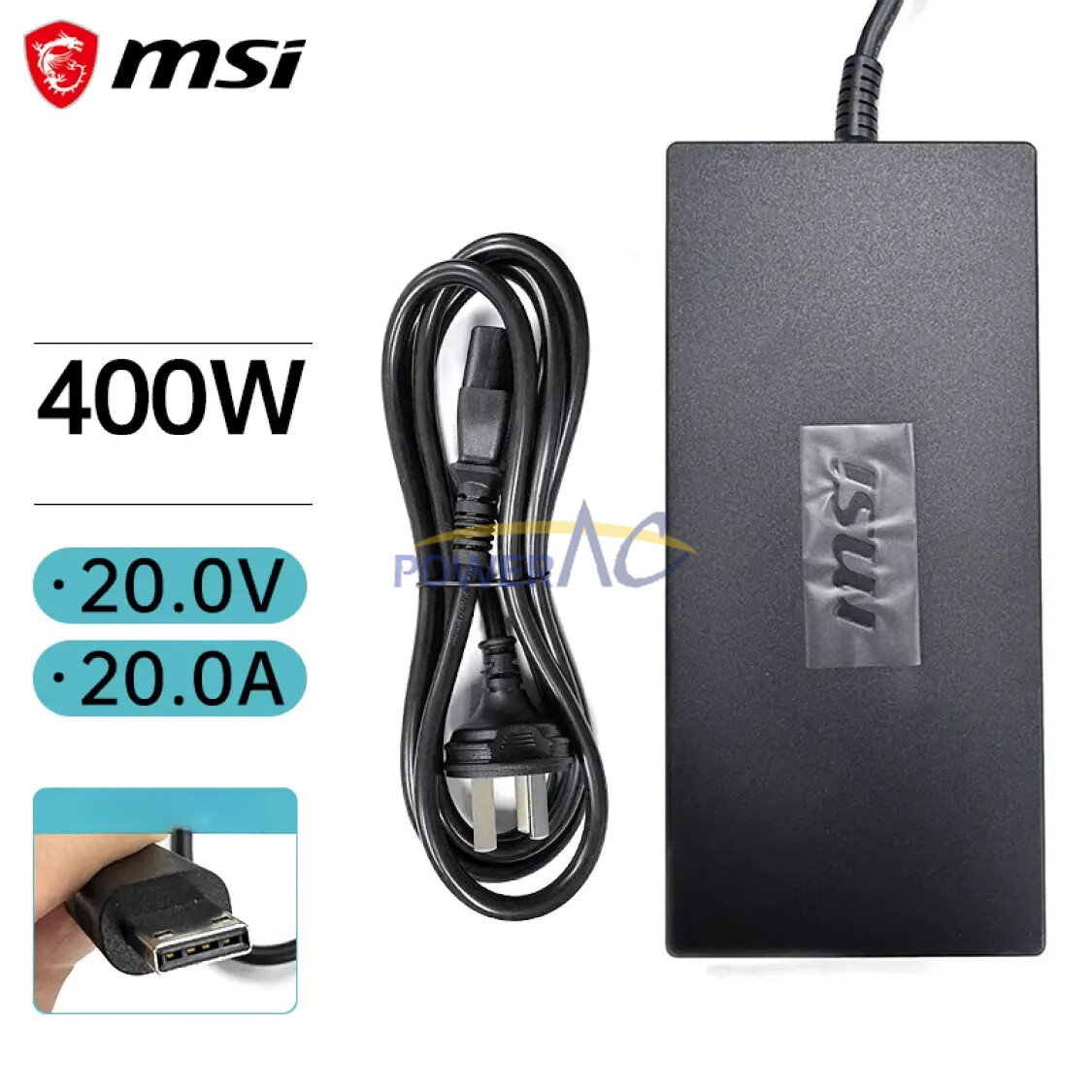 MSI Original 400W Power Supply Raider 18 HX AI A2XWJG-069US Adapter 20V 20.0A