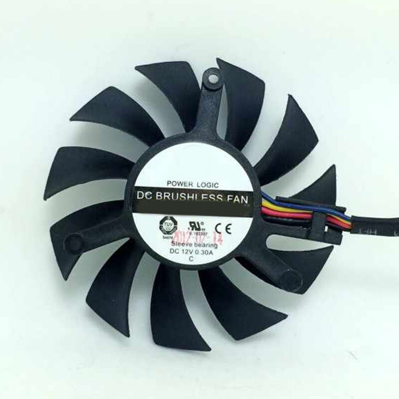For PLD06010S12H 4Pin 0.3A  DC12V Graphics card cooling fan