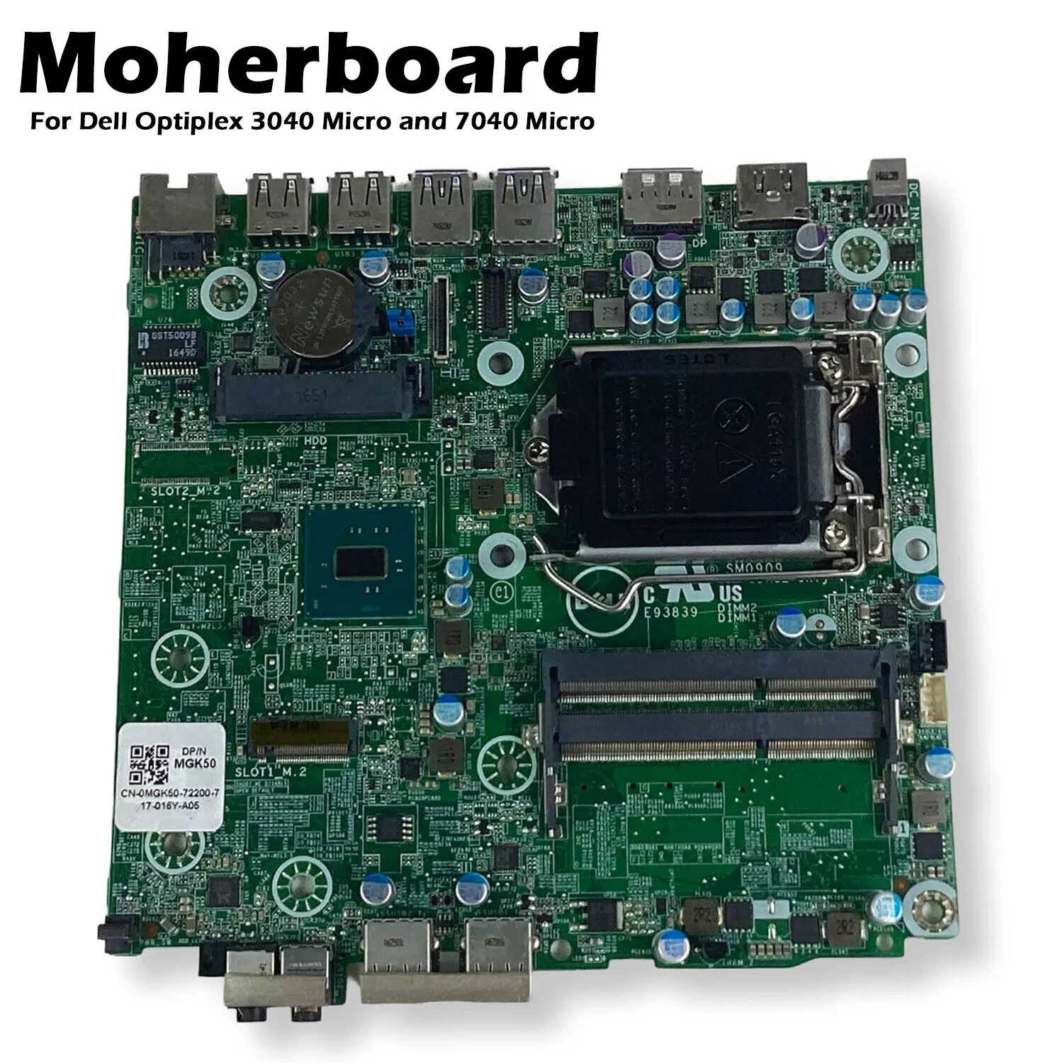 Dell OptiPlex 3040m Mini Micro Desktop PC LGA1151 Motherboard MGK50 System Board