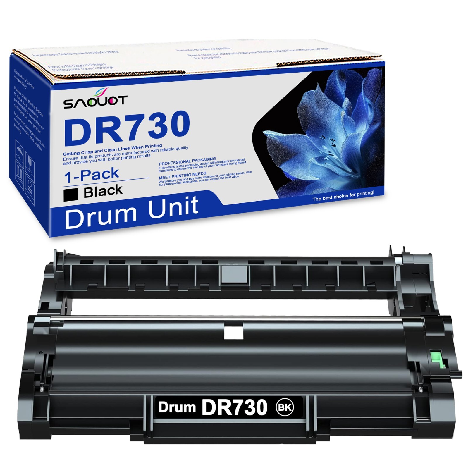 DR730 Drum Replacement for Brother TN-760 Drum Black HL-L2325DW HL-L2350DW