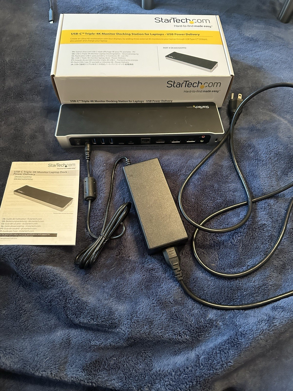 StarTech.com USB3DOCKH2DP Triple Video Docking Station for Laptops