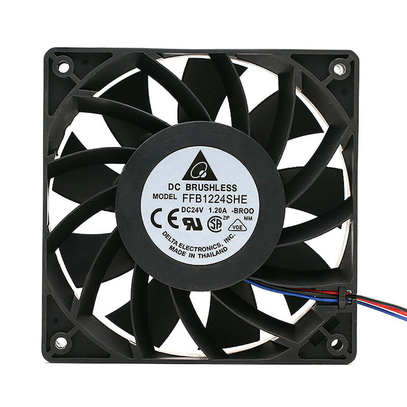 Compatible Delta FFB1224SHE-BR00 24V 1.20A 3-pin large air volume inverter fan