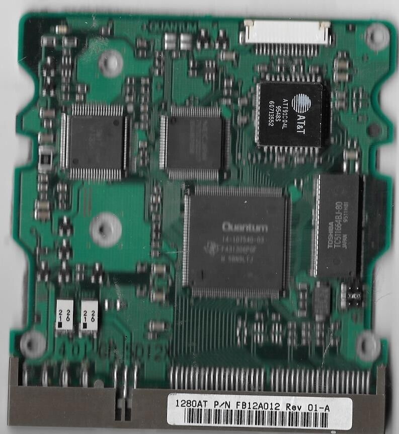 Quantum Fireball 1280AT IDE Pcb Board Only  P/N: FB12A012 Rev 01-A